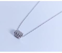 Strieborný náhrdelník 40033