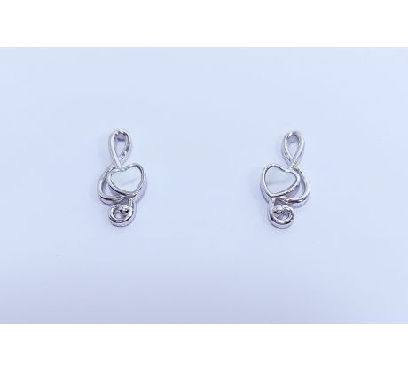 Náušnice striebro 30485