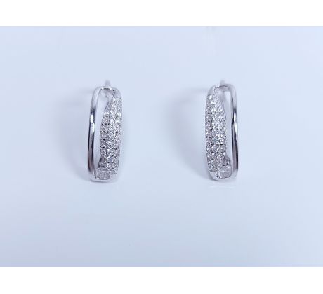 Náušnice striebro 30483