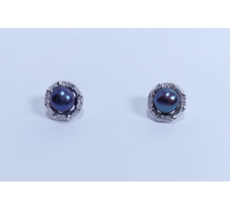 Náušnice striebro 30502