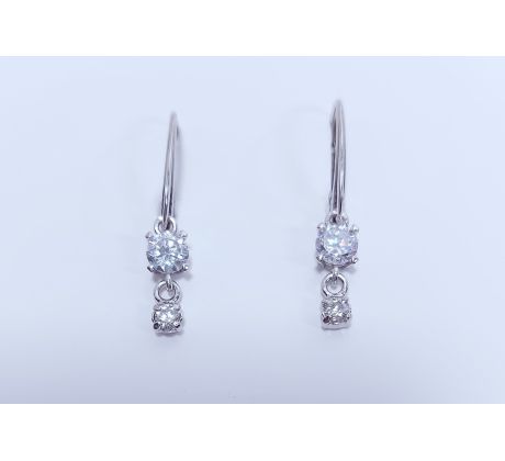 Náušnice striebro 10114