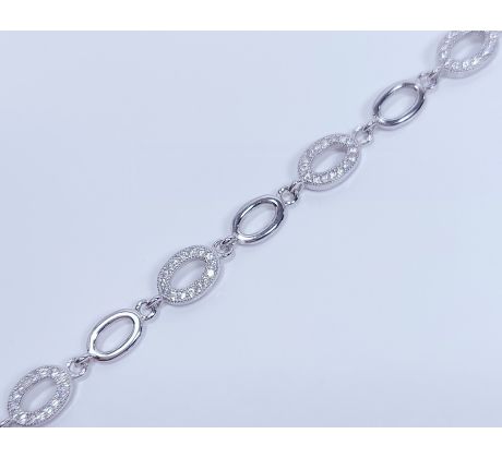Strieborný náramok 13551