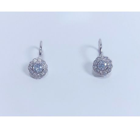 Náušnice striebro 30515