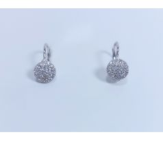 Náušnice striebro 30516